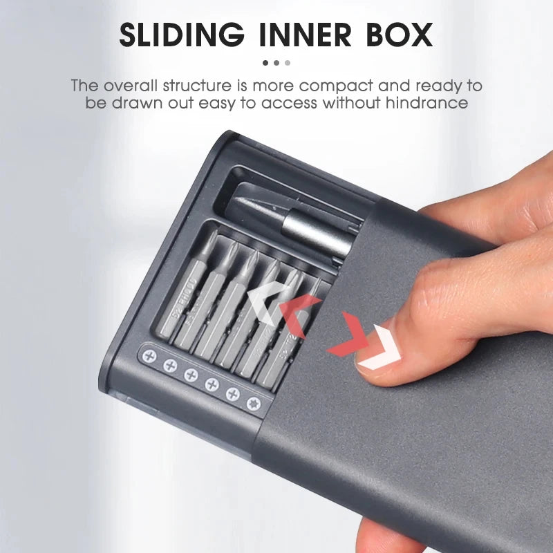 26 in 1 Precision Screwdriver Set Magnetic Screw Driver Bits Multifunctional Mini Repair Tool