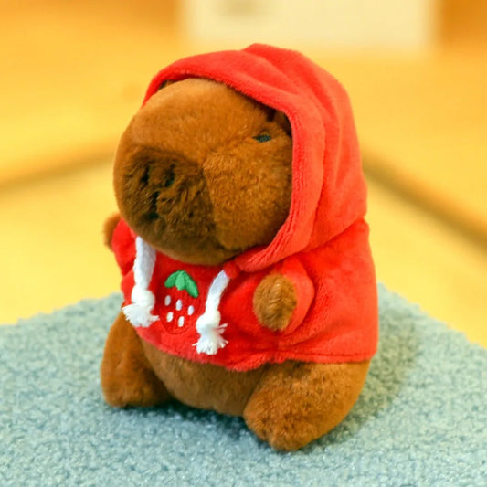 Cute Capybara Plush Toy Hoodie with Wings Simulation Doll Small Size Stuffed Animals