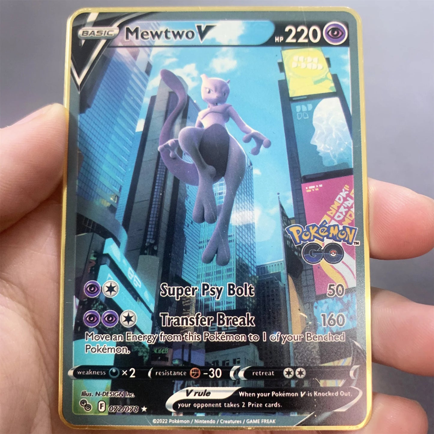 10000 Arceus Vmax DIY Golden Pokemon Metal Cards English in Iron Pokmo Letters Collection Card