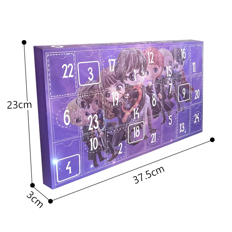 Disney Marvel Advent Calendar Box Anime Action Figure Model Building Blocks Christmas Kids Toys