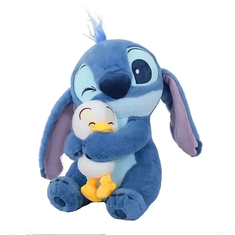 New Disney 20cm Plush Doll Stitch Lilo Cute Duck Stuffed Toy Children's Birthday Gift