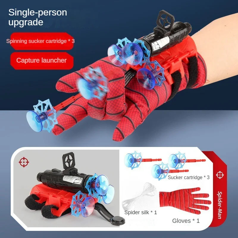 Anime Character Children Wrist Spiderman Glove Launcher Set Role Play Figures