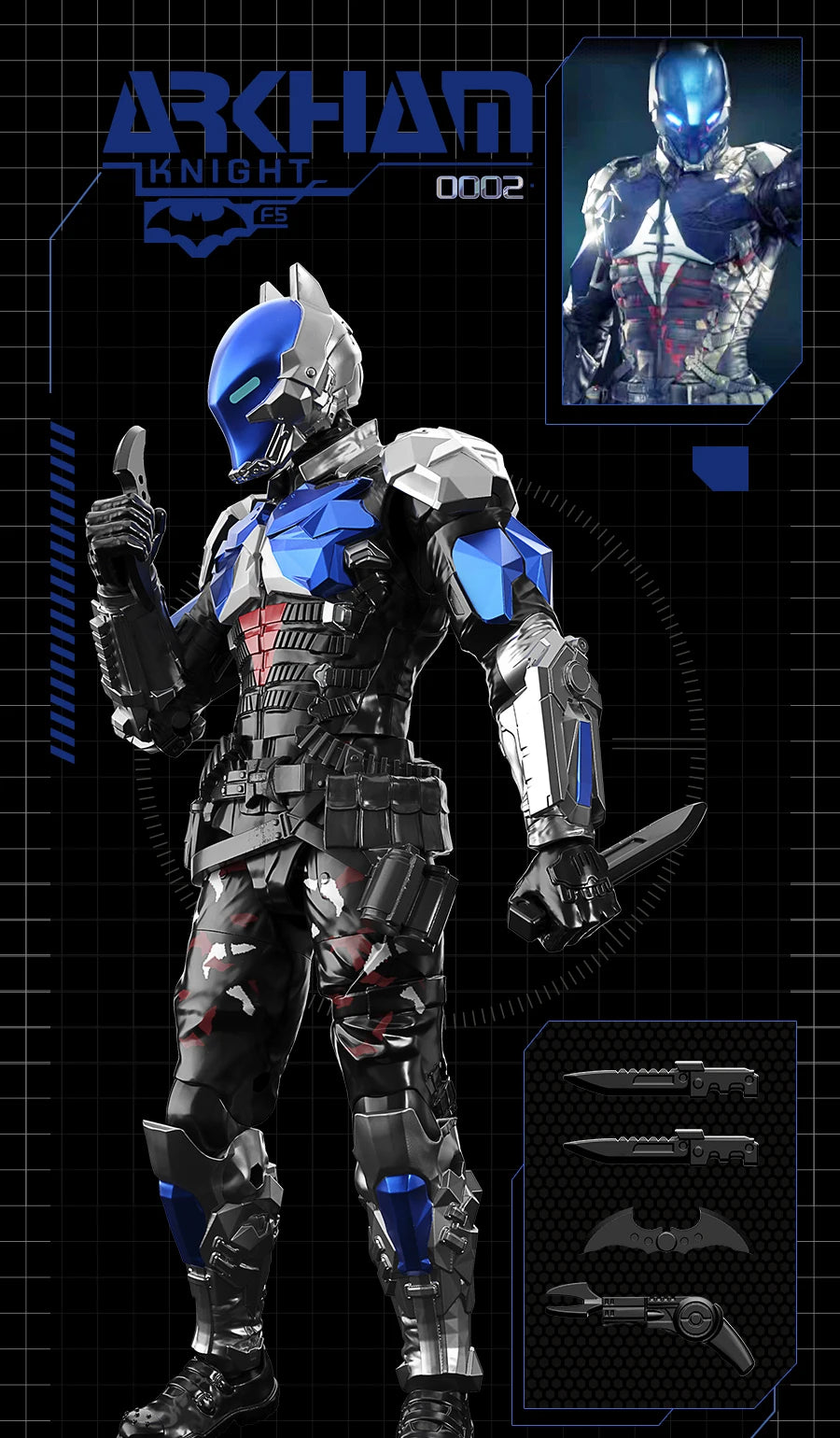 New F5 Batman Arkham Knight Assembled Model Blind Box 7style 10cm Action figures Collection Model Ornaments Toys Gift