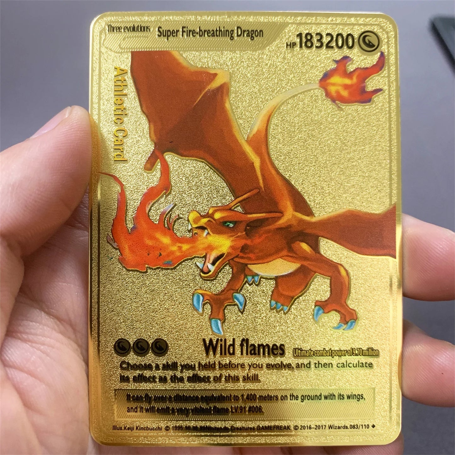 10000 Arceus Vmax DIY Golden Pokemon Metal Cards English in Iron Pokmo Letters Collection Card
