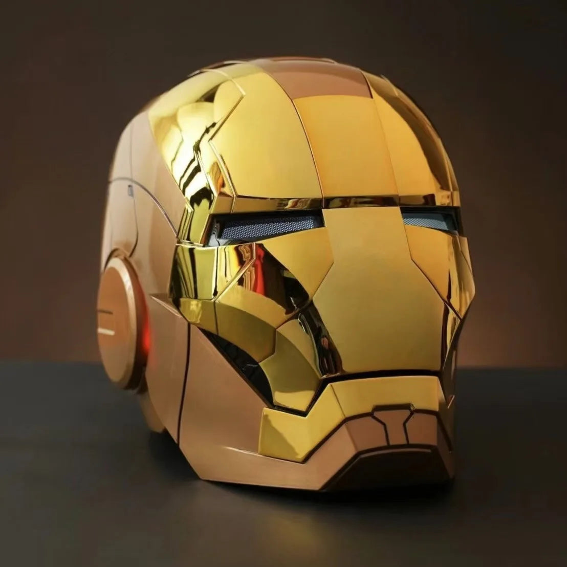 Marvel Iron Man Helmet Live Action Simulation Helmet Gold Silver Electric Voice Control