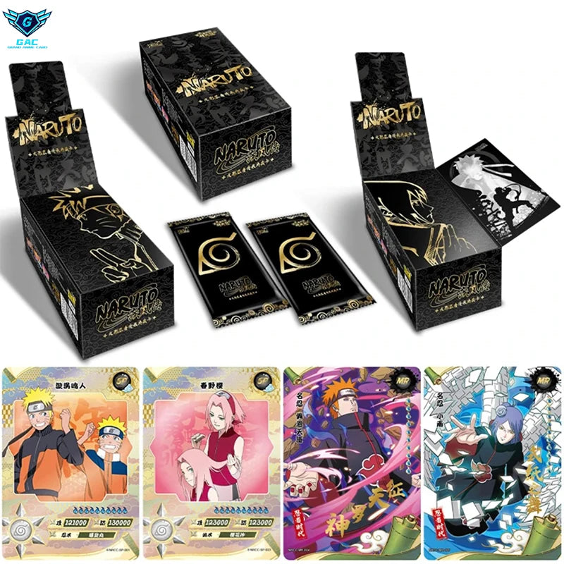 KAYOU Genuine Naruto Cards T2W9 T2W8 Booster Box Anime TCG Rare Ninja World Fight Chapter Collection