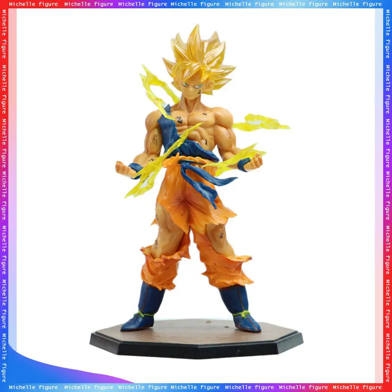 Hot Anime Dragon Ball Son Goku Super Saiyan Figure 17cm/6.69in Action Figure Model Gifts Collectible Figurines for Kids