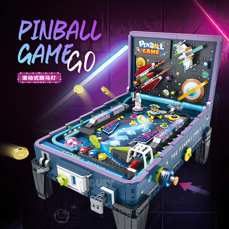 60526 MOC Idea Game Machine Pinball Table Building Blocks Bricks Assembling DIY Toys for Christmas Gift Set