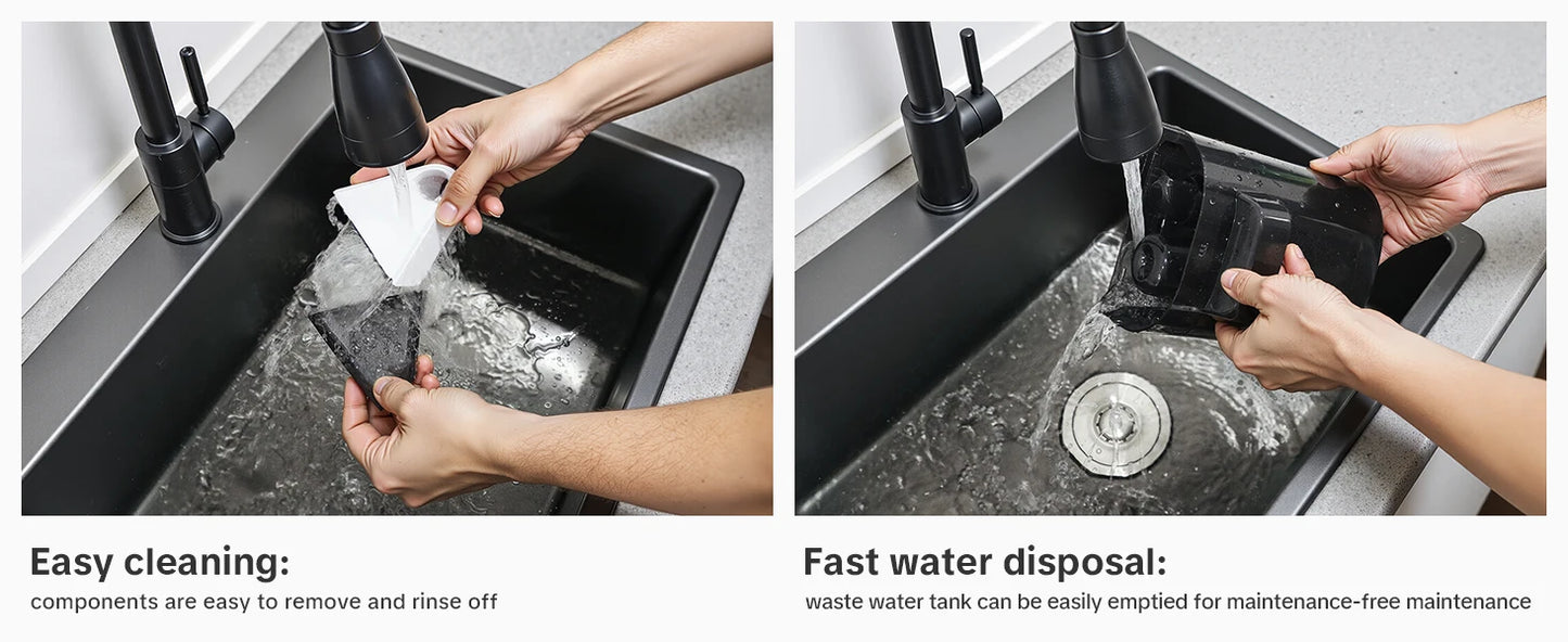 Lubluelu V8 800W Hot Water Carpet Cleaner  60°C Deep Clean Pet Stains 15kPa Strong Suction 5M Long Power Cord 1.75L Tank