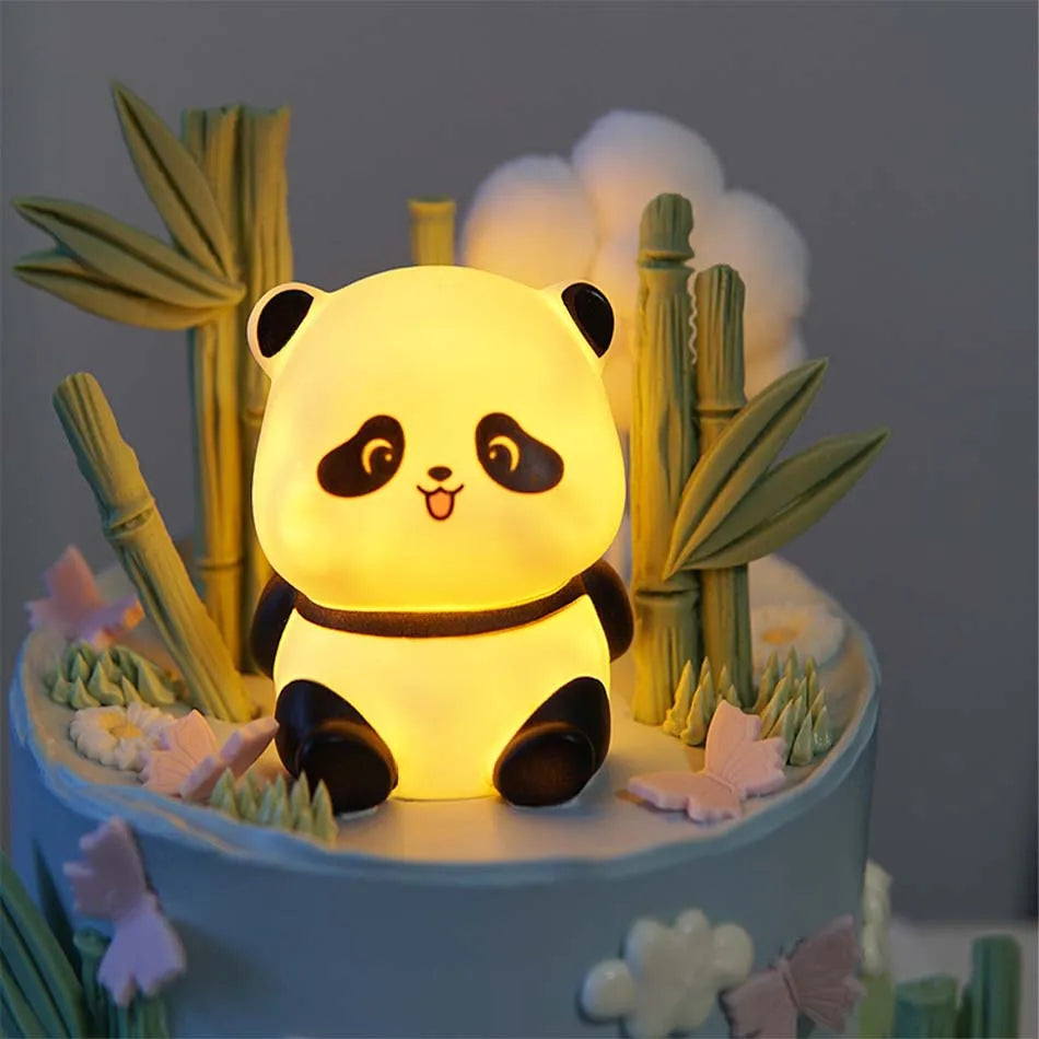 New Panda LED Night Light Living Room Plastic Lamp Bedside Decor
