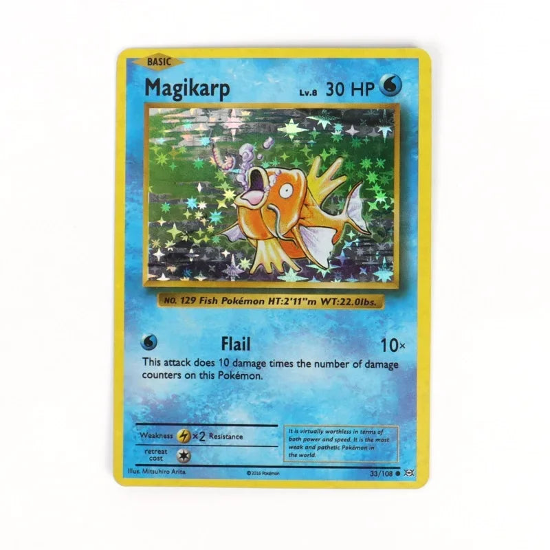 60/100Pcs English Pokemon Card 1996 Year Shining Charizard Pikachu Mewtwo trade Card Kids Pokemon Toy