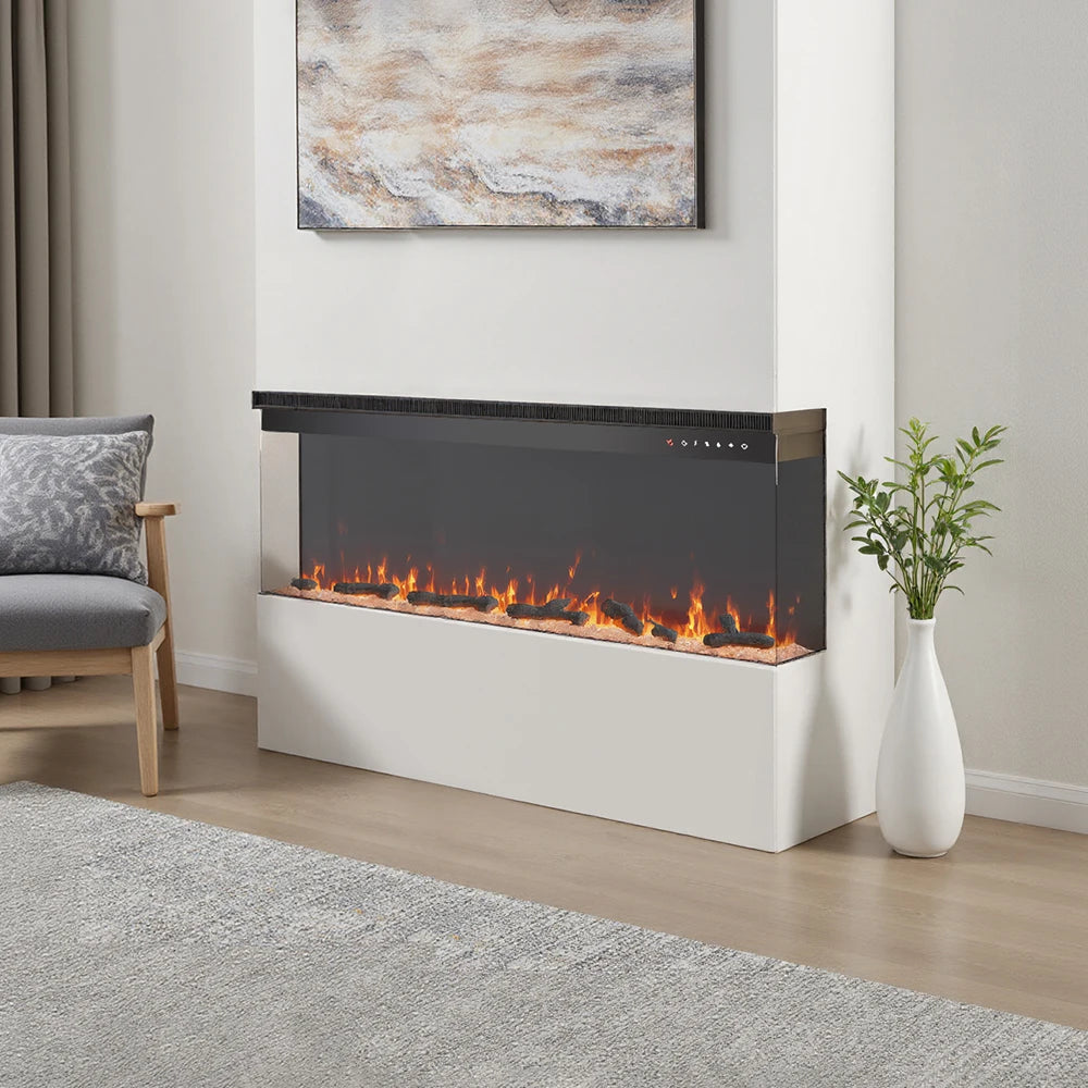 Recessed/Freestanding Electric Fireplace Wall Mounted Home Decoration Multi Size With Remote