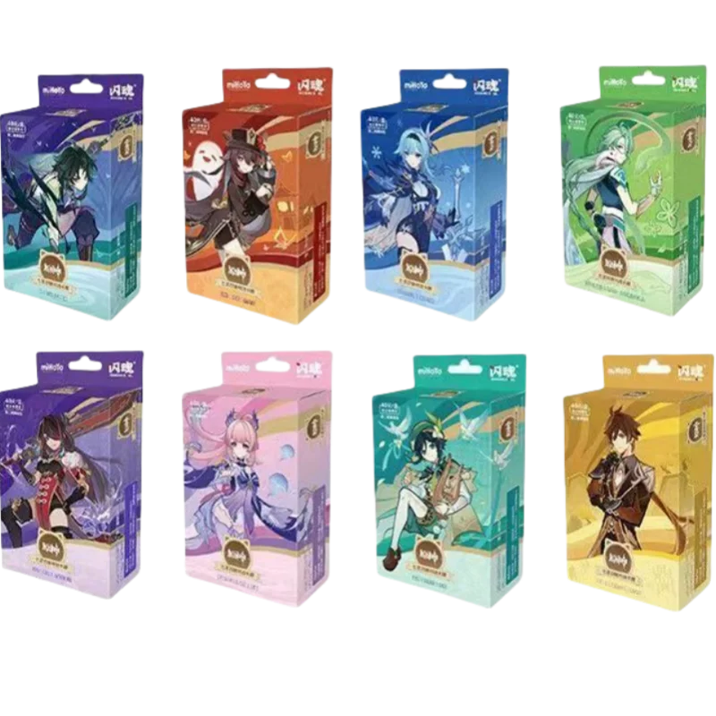 Genuine Genshin Impact Card Seven Saints Summon Battle Competitive Card Booster Pack Collect Peripheral Collectible Cards