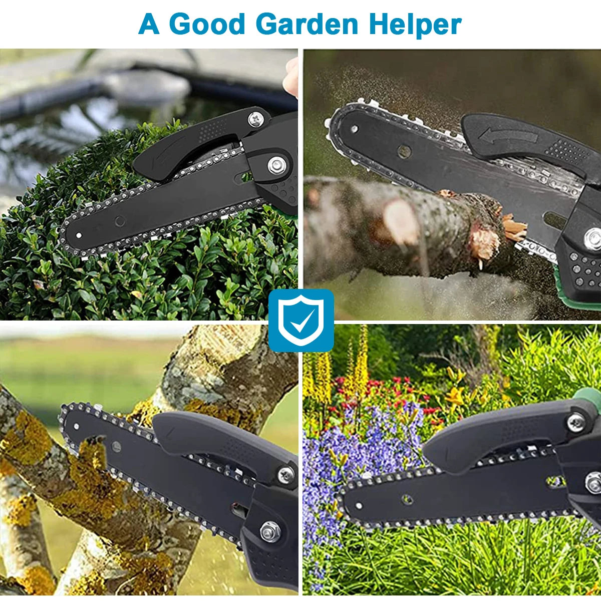 8 inch Mini Cordless Woodworking Handheld Garden Electric Saw Cutting Power Tool Makita 21V Battery
