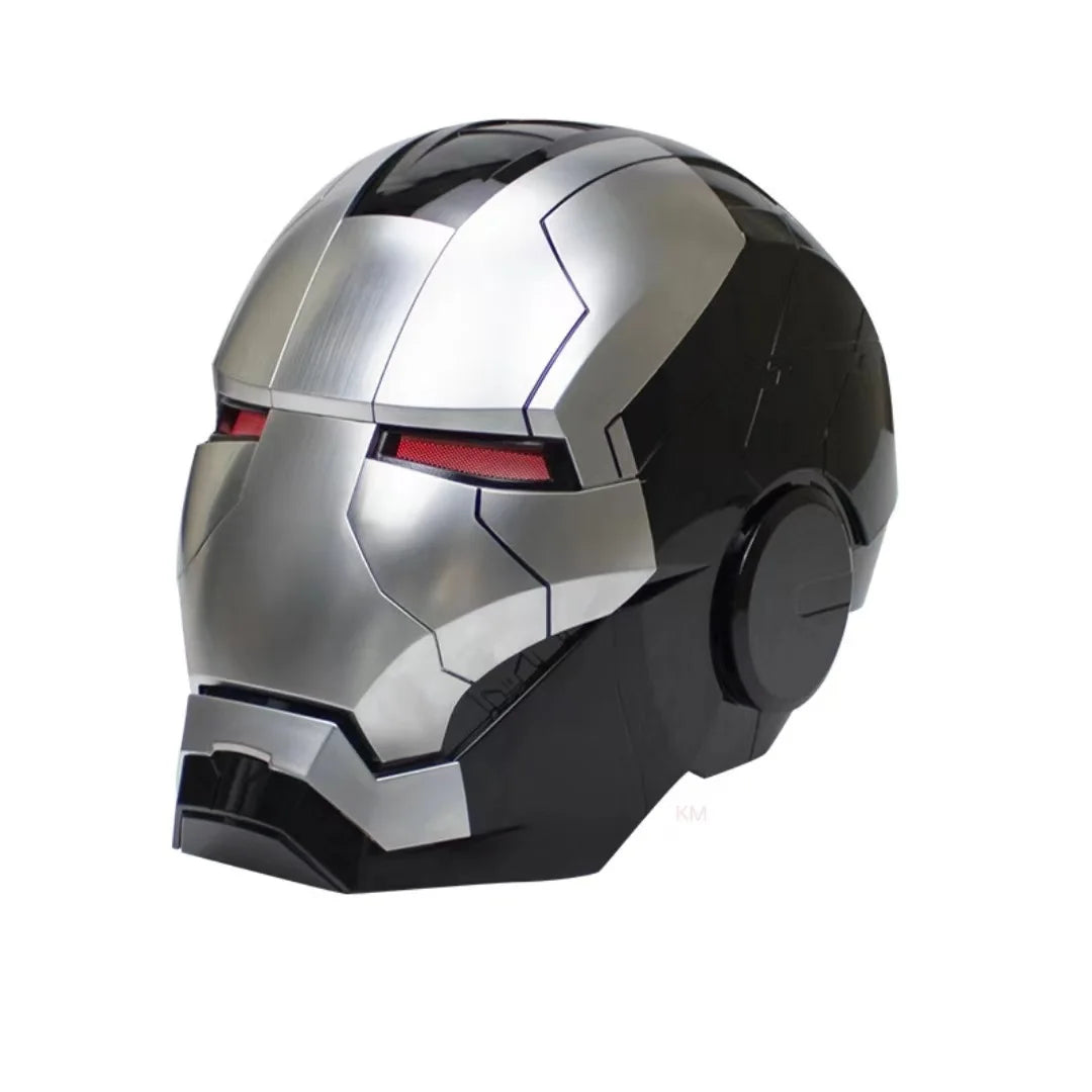 Marvel Iron Man Helmet Live Action Simulation Helmet Gold Silver Electric Voice Control