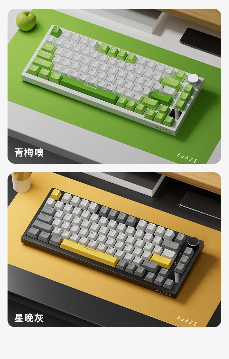 Pro Gaming Mechanical Keyboard Bluetooth 5.1/Wireless/C-Wired Customised Keyboard with Knob Hot Swapping Gasket