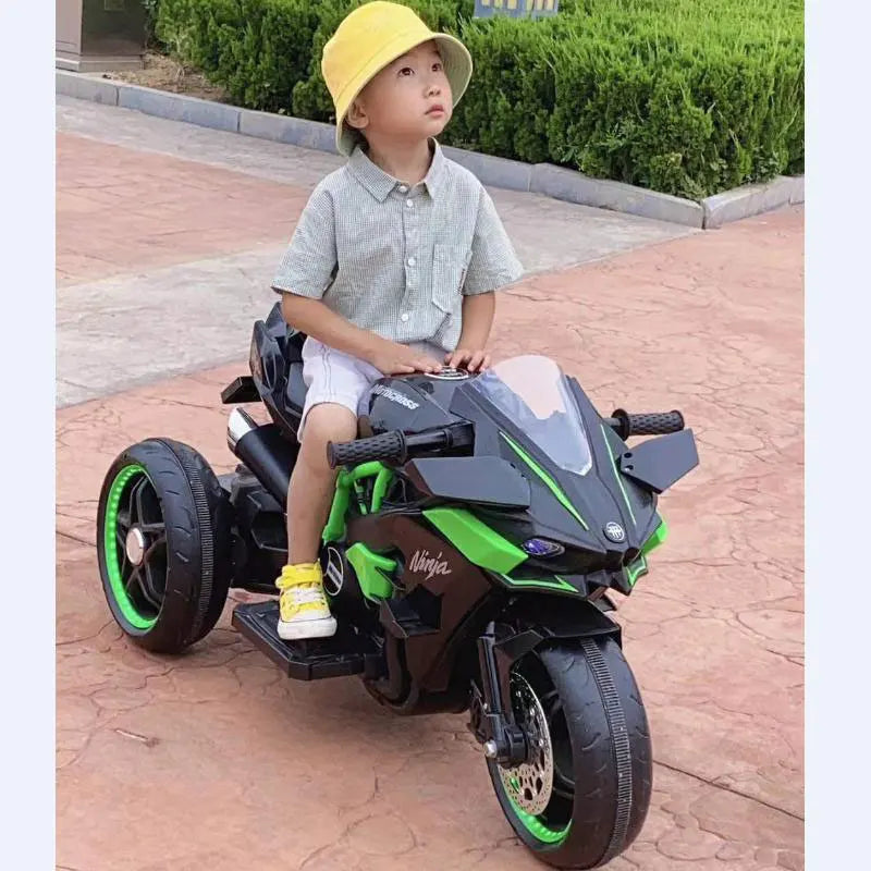 1.1M Long Children Electric Two Wheeled Rechargeable Drive Motorcycle For 3-9 Years Kids Ride On