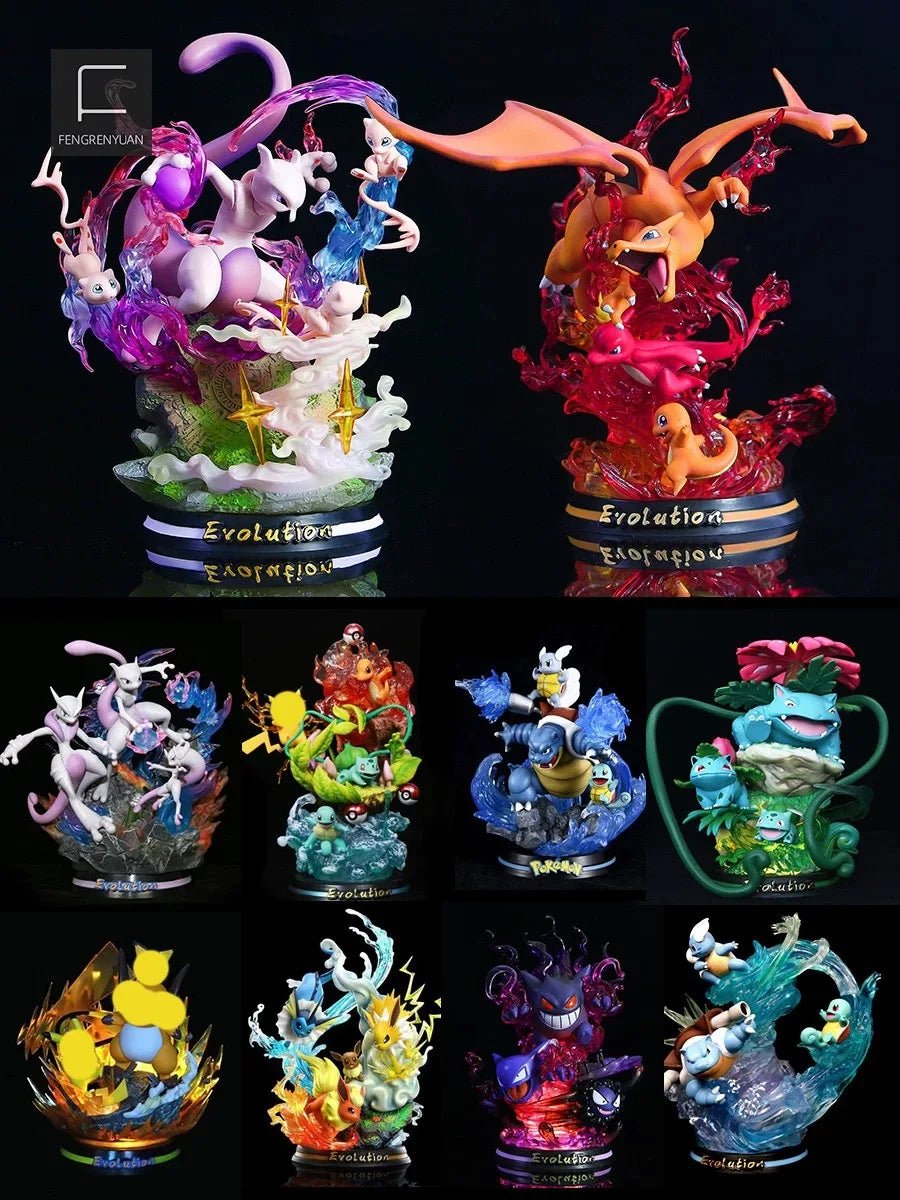 Pokemon Anime Figure Vulpix Scenes Version Figurine Toys PVC Model Mystery Box Gift