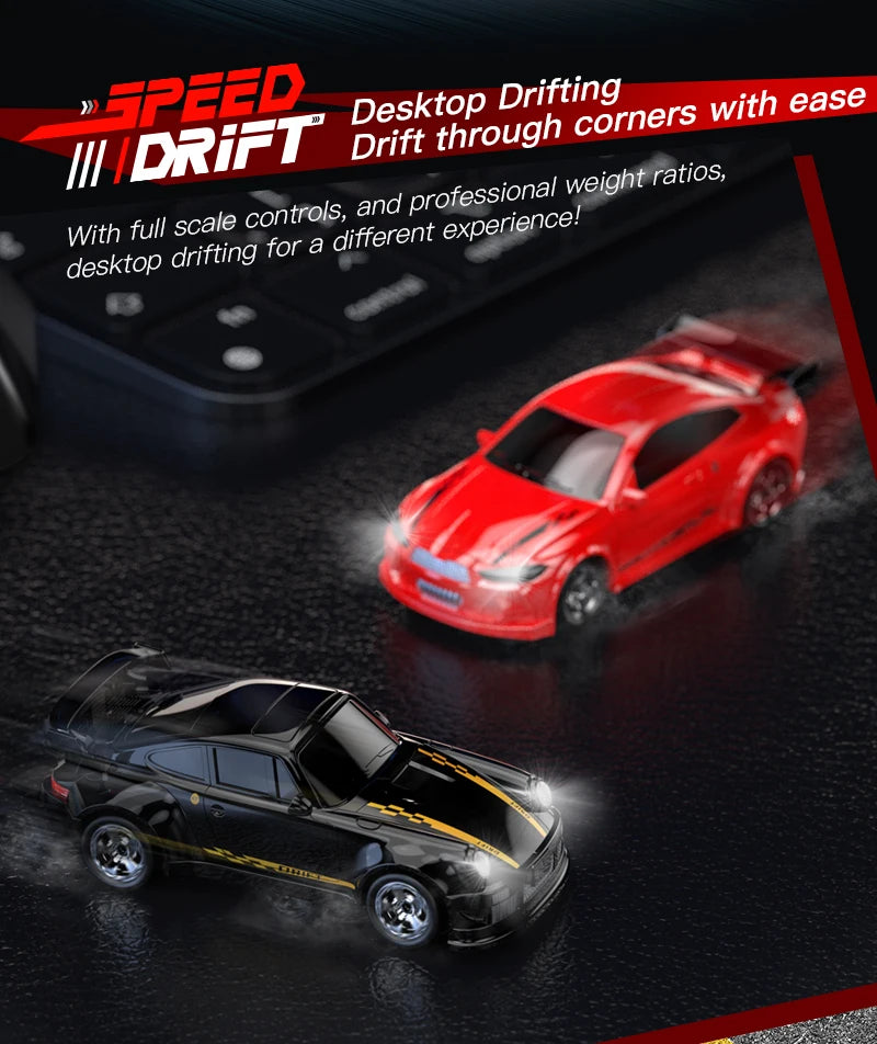 2025 New Kf20 1:64 Drift Rc Car Full Proportions Desk Competition Toy Ideal Gifts