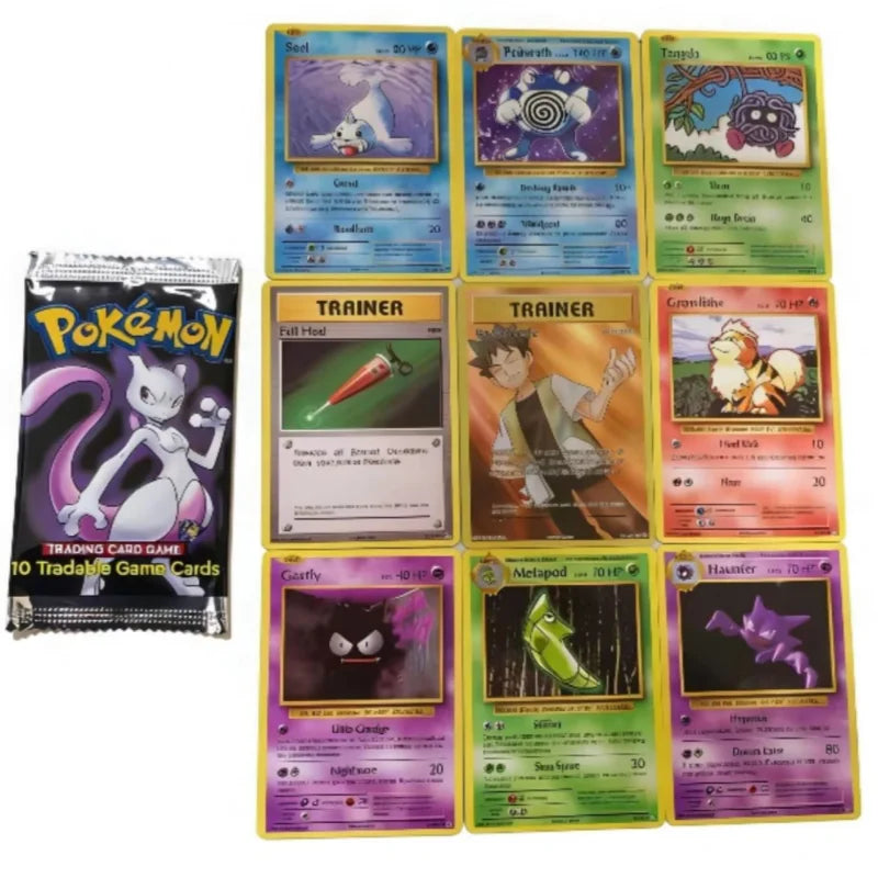 Pokémon Cards PKM Whole Set Foil 36 Packs 1ST Edition PTCG Proxy Card Classic Base Booster
