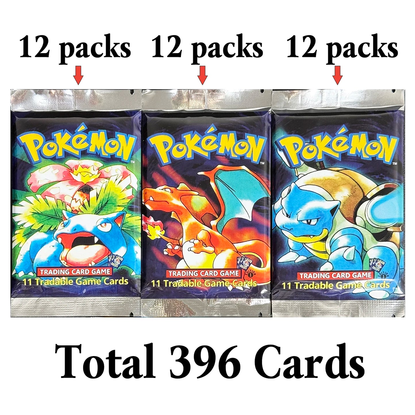 PTCG Proxy Cards Booster 36 Packs/BOX Base Set Pokemon Cards TCG Homemade Collectible Card 1ST Edition Base Set Toy Gifts PTCG