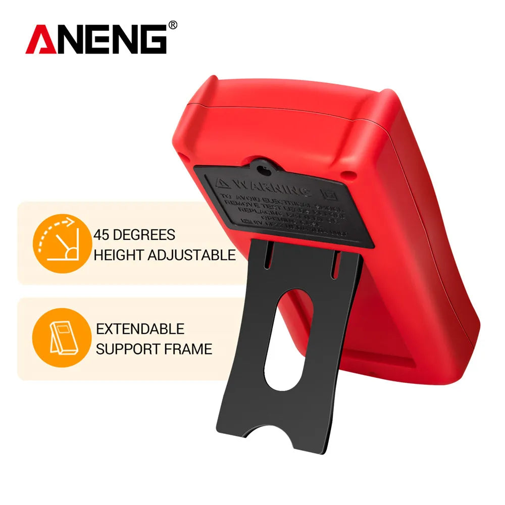 Digital Multimeter 1999 Counts Auto AC/DC Voltage Tester Ohm Current Ammeter Detector Tool