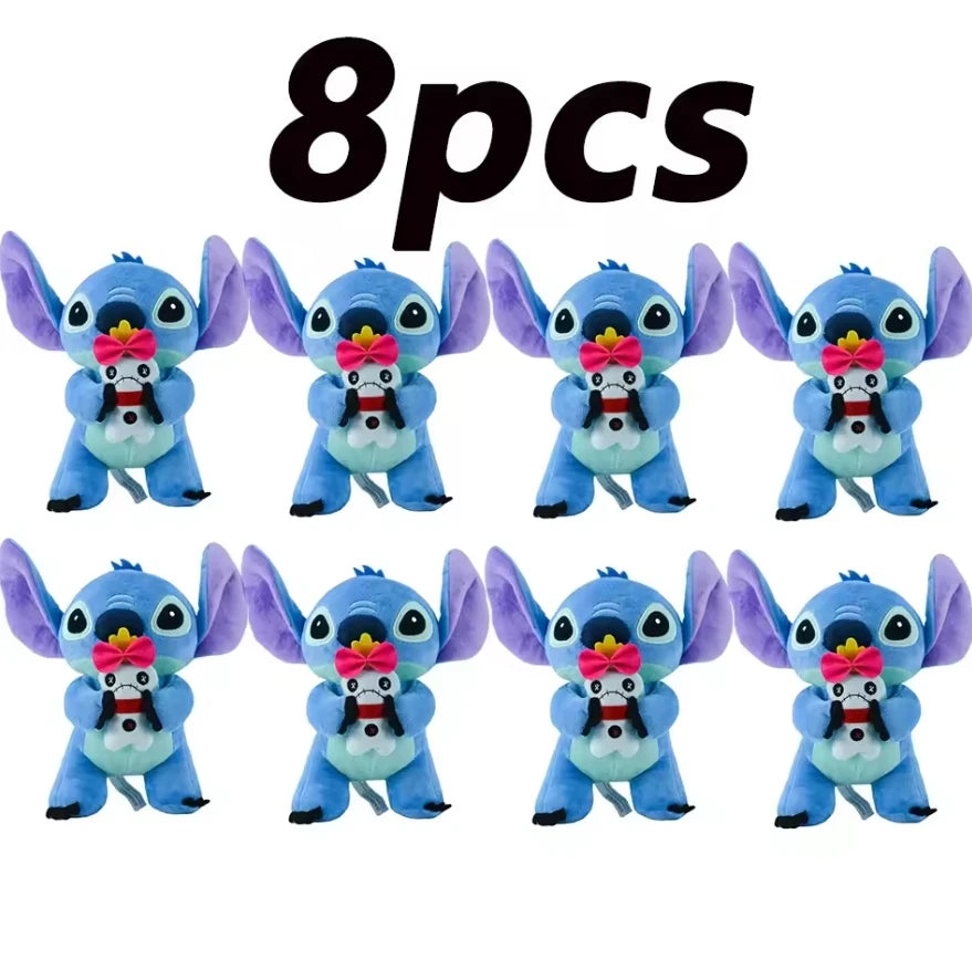 12cm 20cm 25cm Stitch Stuffed Plush Models Cartoon Dolls Anime Toys