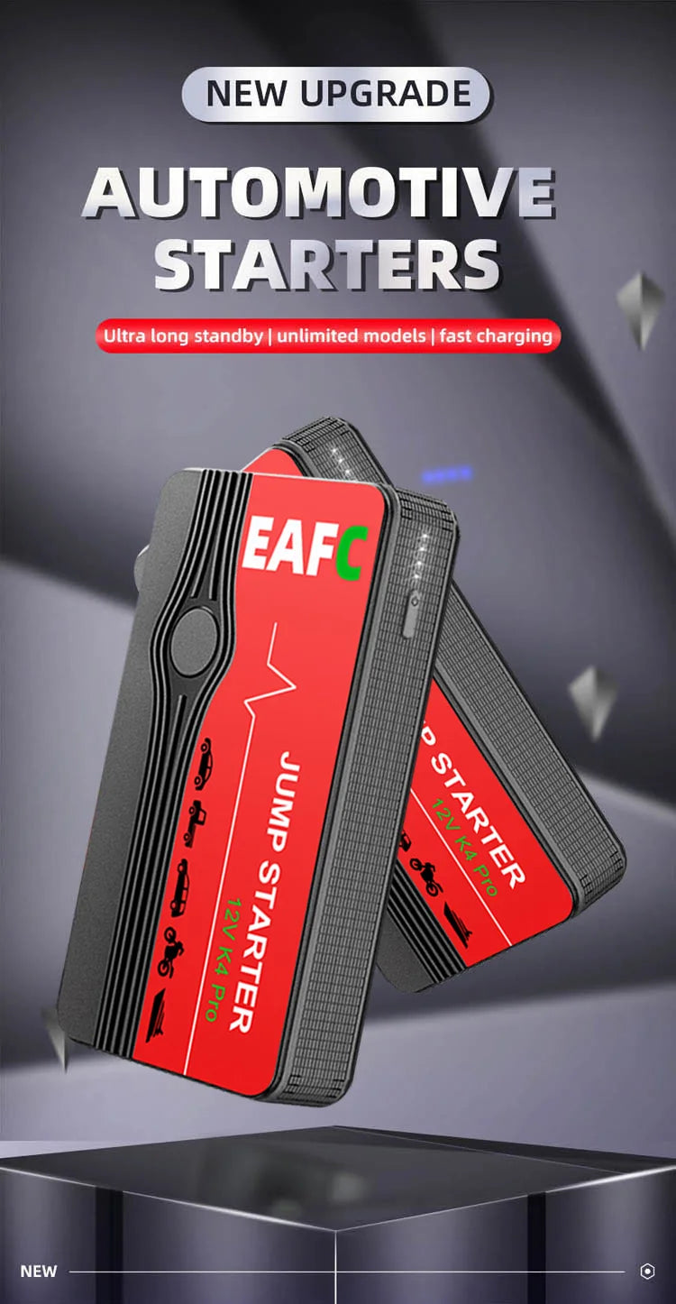 12V Car Jump Starter 600A-2000A Car Battery Starter Booster Emergency Start Portable Power Bank