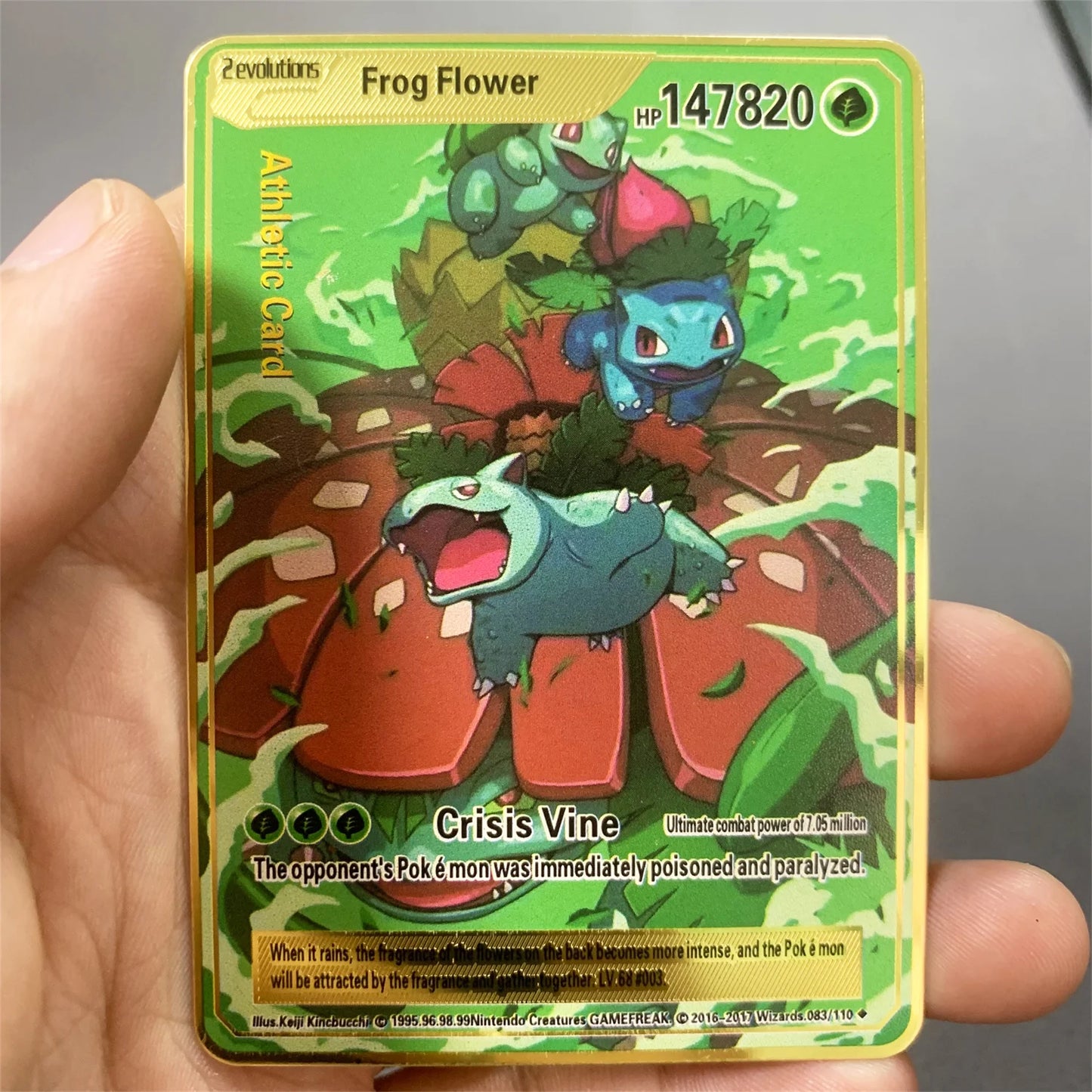 10000 Arceus Vmax DIY Golden Pokemon Metal Cards English in Iron Pokmo Letters Collection Card
