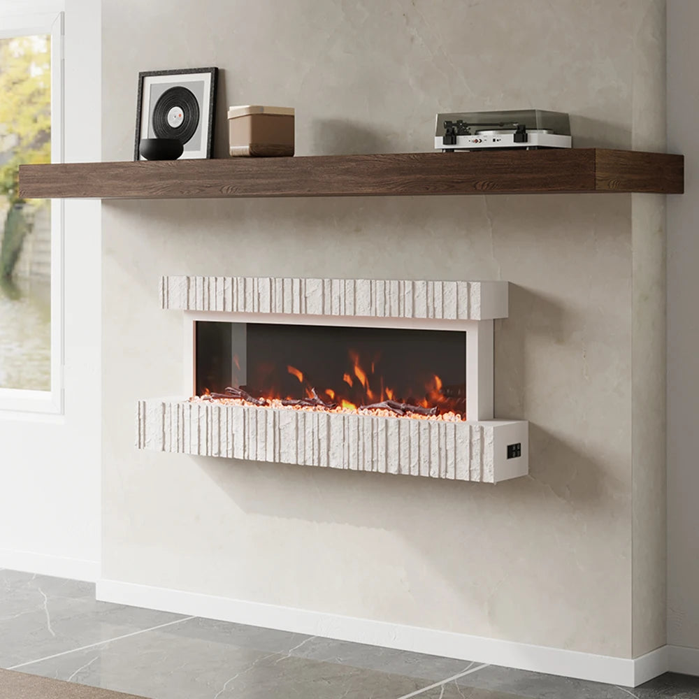 Wall Mounted Electric Fireplace with Remote Control Home Decoration for Living Room