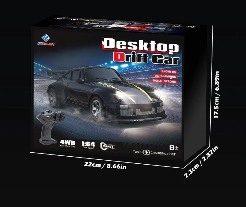 2025 New Kf20 1:64 Drift Rc Car Full Proportions Desk Competition Toy Ideal Gifts