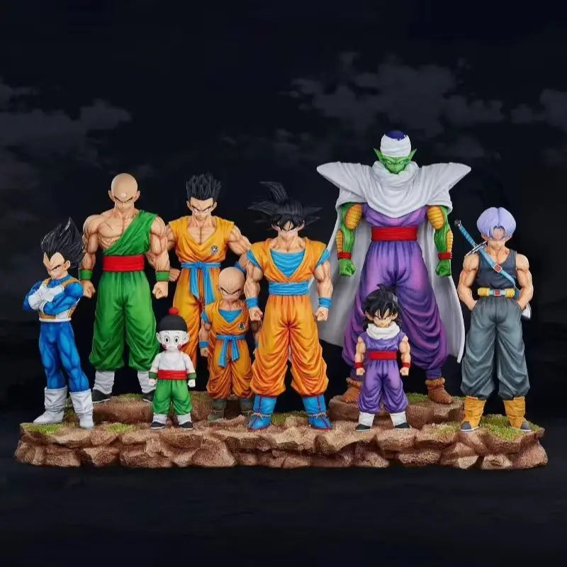 Anime Dragon Ball Kids Krillin Son Gohan Trunks Action Figures PVC Model Collection Desktop Decoration Toys