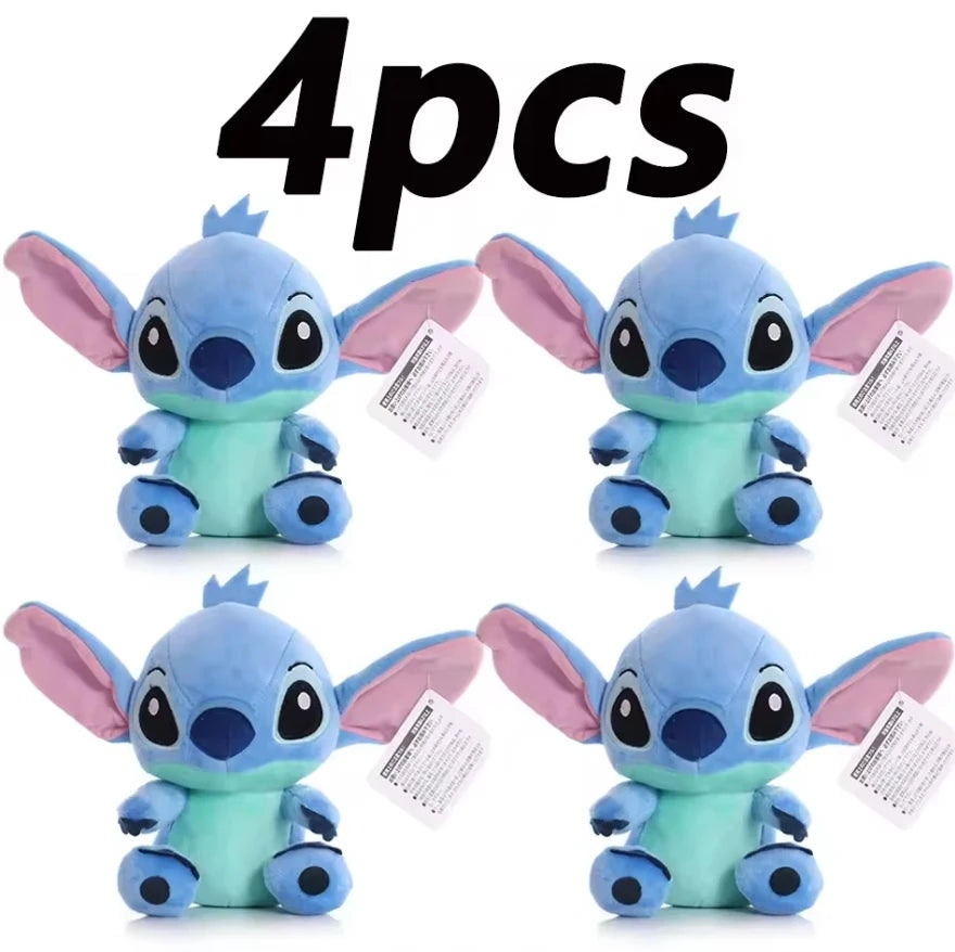 12cm 20cm 25cm Stitch Stuffed Plush Models Cartoon Dolls Anime Toys