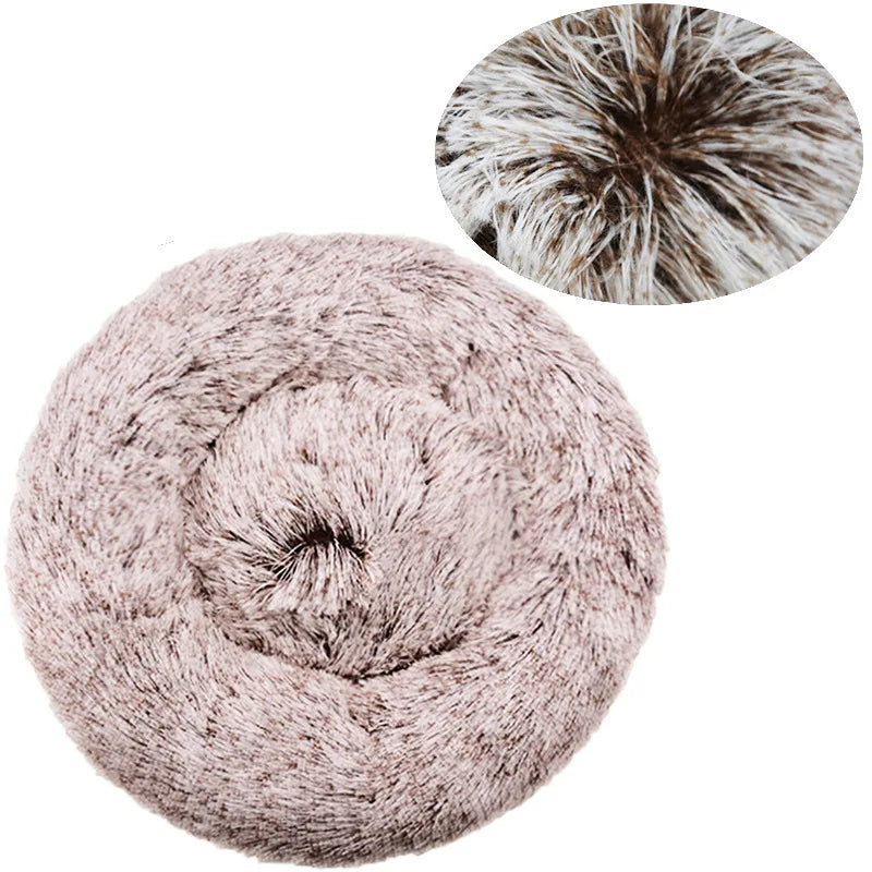 40-90cm 6 Sizes Round Super Soft Pet Bed for Large Dog & Cat