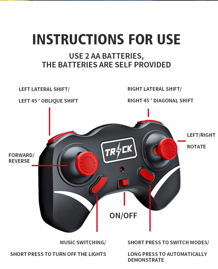 4WD RC Stunt Car Rotation Drift 2.4G Wireless RC Car