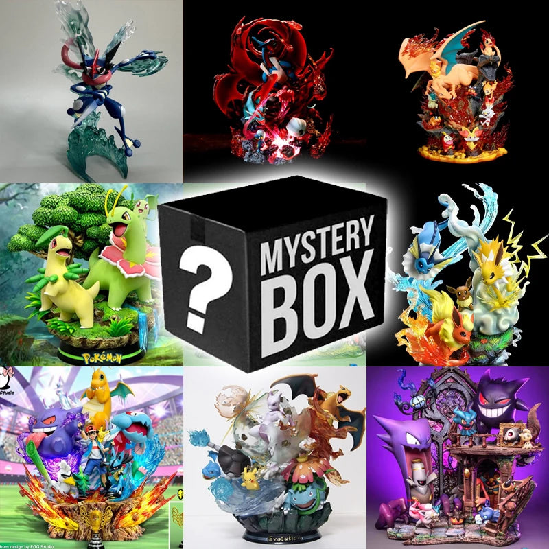 Pokemon Anime Figure Vulpix Scenes Version Figurine Toys PVC Model Mystery Box Gift
