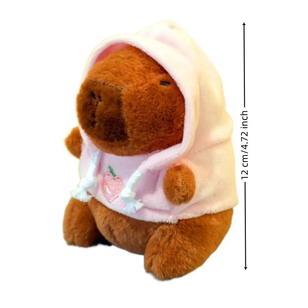 Cute Capybara Plush Toy Hoodie with Wings Simulation Doll Small Size Stuffed Animals