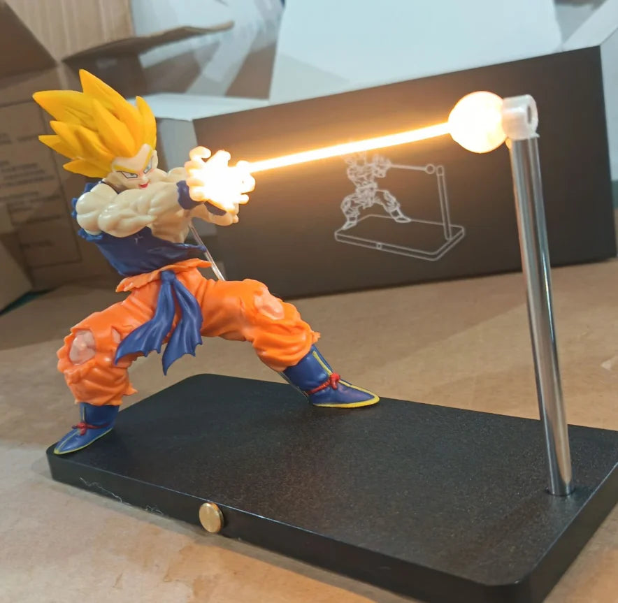 Rechargeable Dragon Ball Gogeta Lamp Gogeta Ligh Son Goku Light Lamp Model Kakarotto Kamehameha Wave Magnetic Ornament Anime