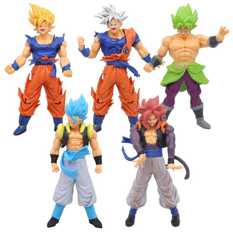 Dragon Ball Z Super Saiyan Anime Figurine Model GK Rose Goku Action Figure DBZ Gohan Figures Vegeta Statue Collection Toy