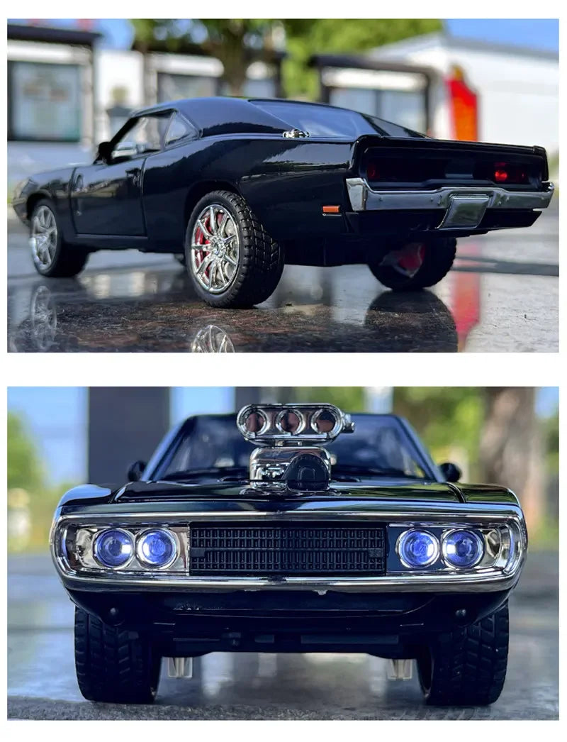 1:24 Dodge Charger Alloy Muscle Car Model Die-cast Vehicles Sports Car Model Simulation Sound And Light