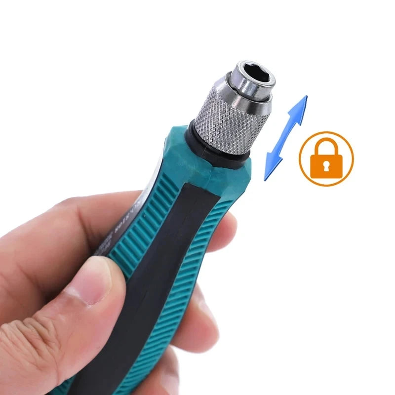 9pcs/set Screwdriver Set Slotted Phillips Screw Driver Magnetic Electrical Home Repair Hand Tool Kit