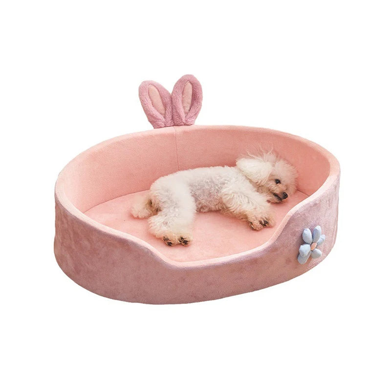 Detachable Washable Dog Sleeping Bed Soft Comfortable Warm Cat Bed for Four Seasons
