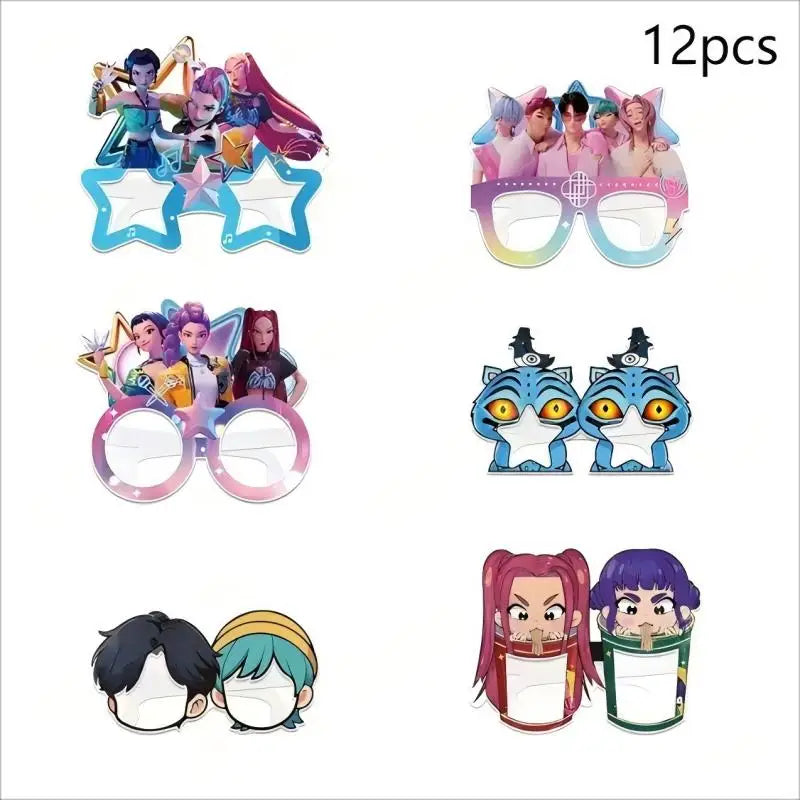 Kpop Demon Hunter Birthday Gift Bag Paper Box Party Favors Goodie Filler Candy Box Storage Party Supplies