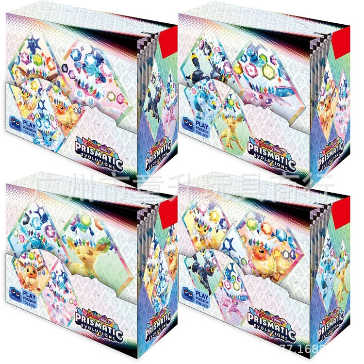 360Pcs Pokemon Destined Rivals Prismatic Evolutions Card Stellar Crown 151 Ultra Prism English Booster Battle Transaction Card