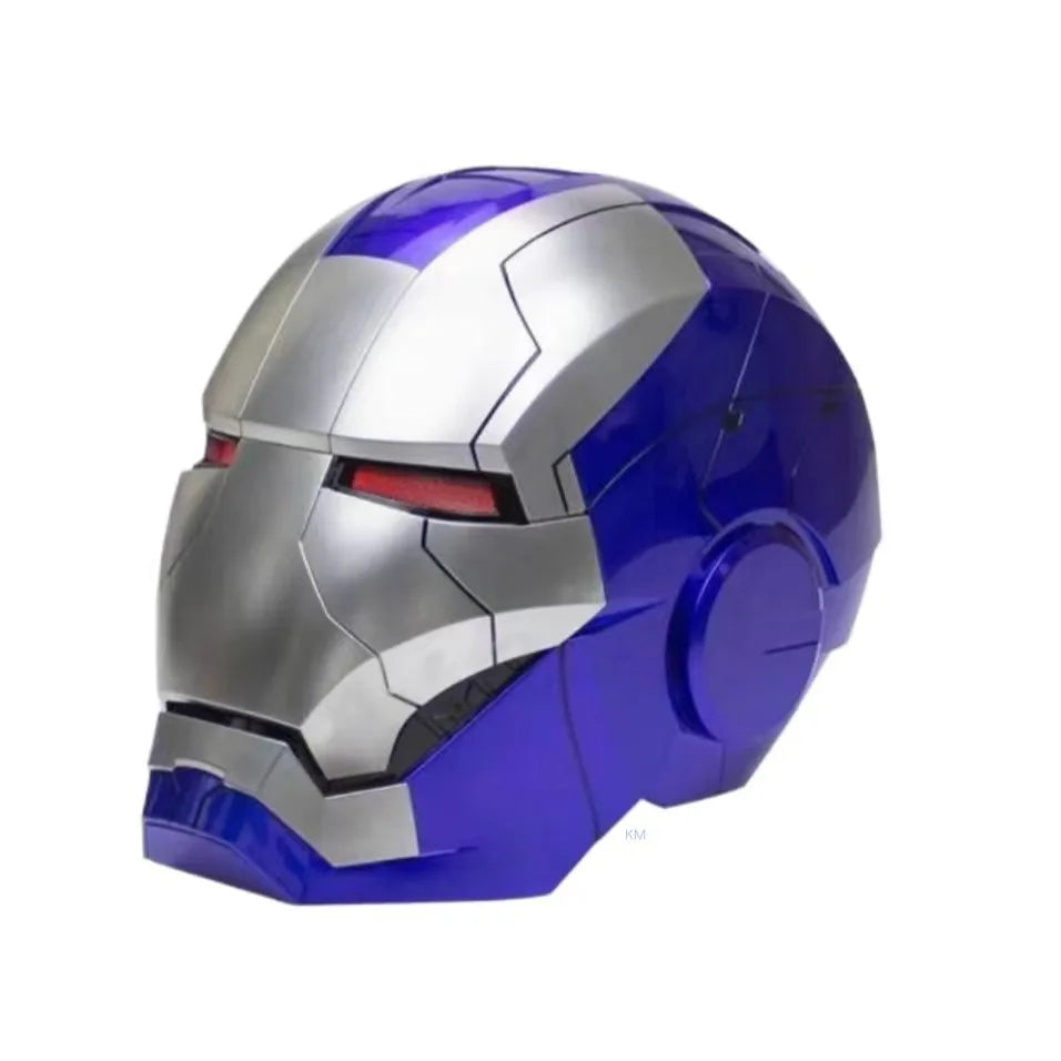 Marvel Iron Man Helmet Live Action Simulation Helmet Gold Silver Electric Voice Control
