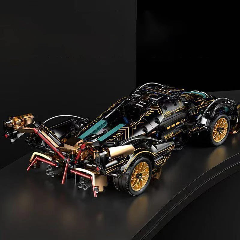 1690 Pieces, Green Racing Building Block Toys, Abs Materials, Manual Toy Building Blocks Assembly