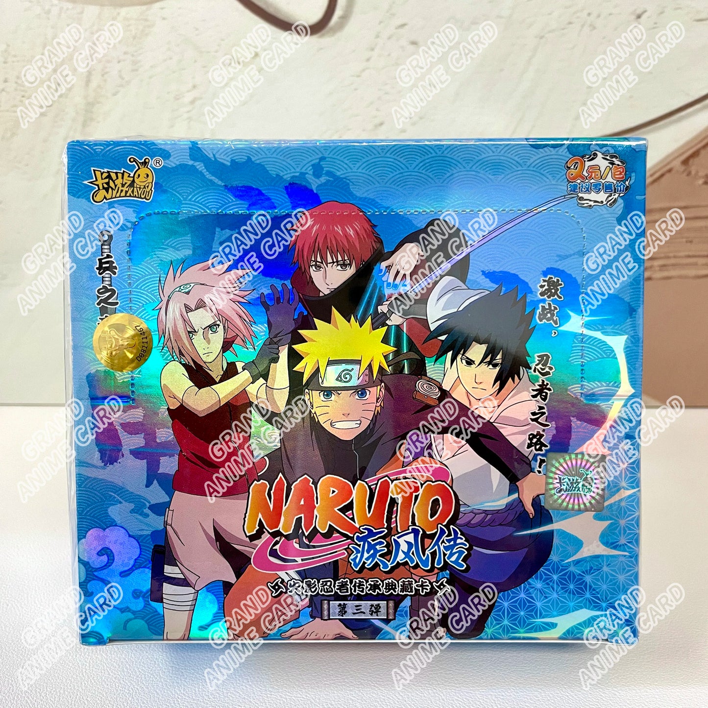 KAYOU Genuine Naruto Cards T2W9 T2W8 Booster Box Anime TCG Rare Ninja World Fight Chapter Collection