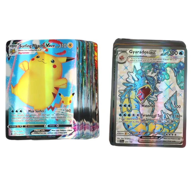 New Holographic Pokemon Cards Scarlet Violet 80Vmax 20EX English Letter Pokemon Trading Card