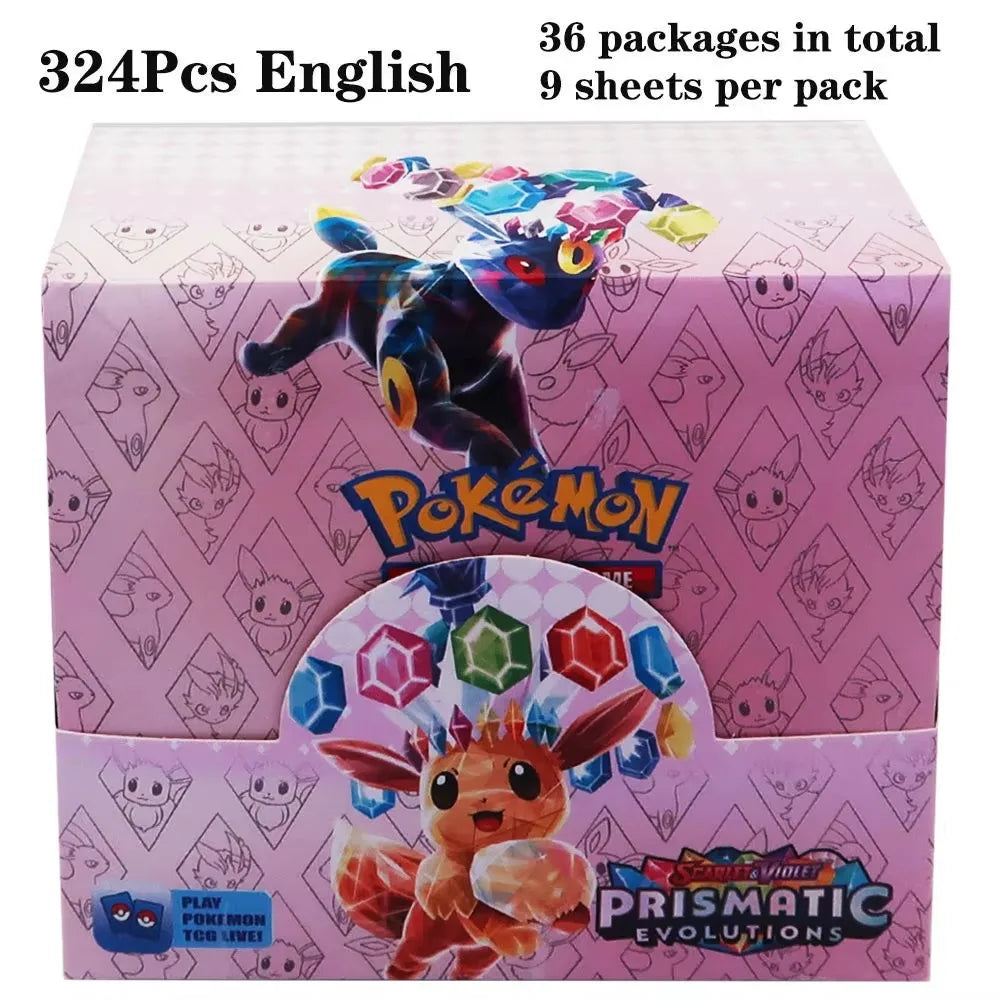 2025 324Pcs Pokemon Cards Sun & Moon Evolutions Unified SHINING Booster Box Collectible Tradiner Card Game toy