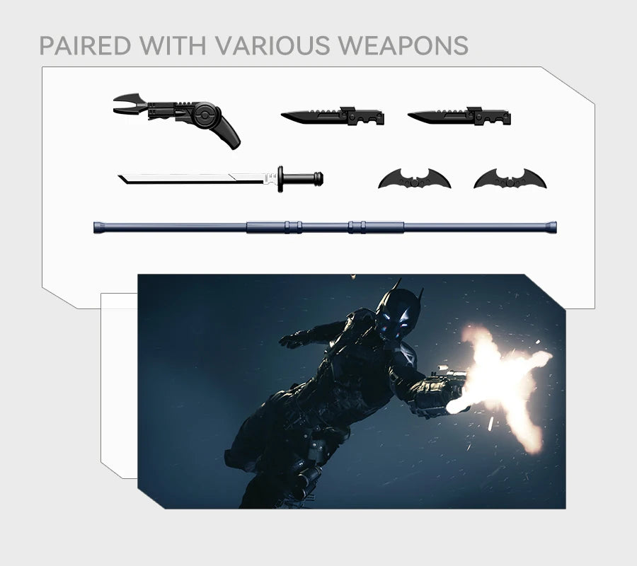 New F5 Batman Arkham Knight Assembled Model Blind Box 7style 10cm Action figures Collection Model Ornaments Toys Gift